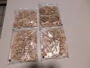4 sets SCRABBLE Tiles Wooden Letters Pieces Replacement New Sealed