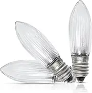 Candle Light Bulbs Candle Bulb Small Screw Candle Bridge Lights for Christmas Candle Arch Spare E10 Screw Light 3w 34v (Pack of 3)
