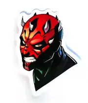 Star Wars The Phantom Menace DARTH MAUL Anime Manga Water Resistant Sticker