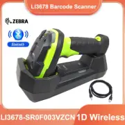 Zebra LI3678-SR Wireless 1D USB Handheld Barcode Scanner with Cradle & USB Cable