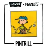 ⚡RARE⚡ PINTRILL x PEANUTS x LEVI'S BASEBALL LUCY PIN *BRAND NEW* 2020 LE