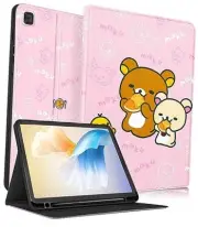 for Galaxy Tab S6 Lite Case 10.4 Inch 2024/2020/2022 for Girls Kids Pink Bear