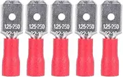 1000Pcs Crimp Terminals Connector, Male Insulated Large Load Brass Eyelets Spade Wire Tubular Ring Electrical Quick Connector Butt Accessories, Terminals