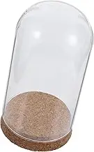 ULDIGI Preserved Flower Protective Cover Glass Flower Cover Flower Display Cover with Cork