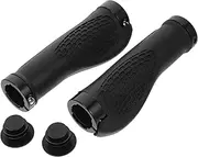 NULYLU 1 Pair Bicycle Grip Bike Grip Bar Bike Blue Handlebar Covers Adult Bicycle Handle Orange Light Accessories Cycling Handlebar Covers Rubber Black