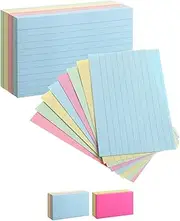 Mr. Pen- Pastel 3" x 5", 180 Lined Index Cards, Note Cards, Flash Cards, Study Cards, Notecards for Studying, Ruled Flashcards for Studying.