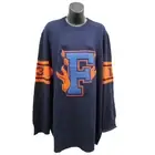 Fenty Puma By Rihanna Womens Varsity Letter Sweater, Evening Blue, S