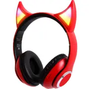 Techxtras RGB Devil Wireless Headphones - Red