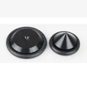 4pcs 23mm Aluminium Speaker Spike+Pad Base Amplifier Isolation Stand Feet #Black