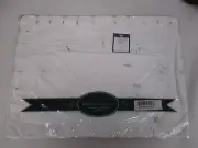SAM HEDAYA 8 PIECE WHITE COTTON EMBROIDERED & CUTWORK PLACEMAT & NAPKIN SET NEW!