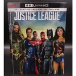 藍光BD 正義聯盟 JUSTICE LEAGUE 4K UHD+3D+2D 3合1限量鐵盒版收藏盒 繁中字幕 全新