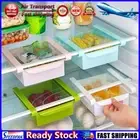 LF# Slide Kitchen Fridge Freezer Space Saver Organizer Storage Rack (White)