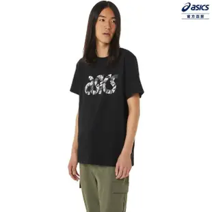 【asics 亞瑟士】LOGO圖案短袖上衣 男女中性款 運動休閒 服飾(2201A246-001)