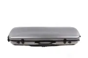Violin Case 4/4 Full Size Carbon Fiber Violin Box Music Bag Silver Oblong Light