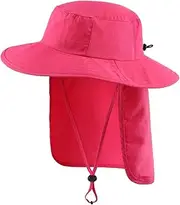 [Magracy] Kids Boys UPF50+ Sun hat Neck Flap Summer Outdoor Wide Brim Sun Protection Hat