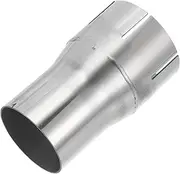 X AUTOHAUX 2"OD to 2.35"OD Mandrel Exhaust Bend Elbow Concentric Reducer T304 Stainless Steel Pipe Adapter 4 Inch Length Silver Tone