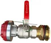 65 STORZ FIRE SERVICE WATER SUPPLY +2" BRASS BALL VALVE & TANK OUTLET INC. CAP