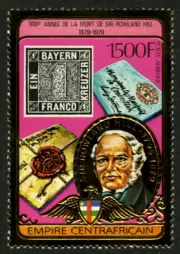Anniversary of Rowland Hill 1978 GOLD - Perforated - Series