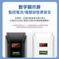 在飛比找樂天市場購物網優惠-(電壓電流顯示) 5孔4A USB充電器/充電座/家用旅行插