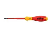 Wiha SoftFinish Electric slimFix Screwdriver Slotted 3.5mm x 100 1000V | 35446