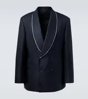 [Brunello Cucinelli] Brunello Cucinelli Silk tuxedo jacket AU 87 blue