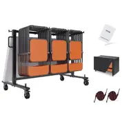 42 Chairs Folding Chair Cart Heavy Duty Iron Mobile Stackable Chair Dolly