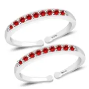 92.5 Sterling Silver Toe Ring Chutki Bichiya For Women 1Pair