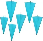 Cabilock 6PCS Reusable Silicone Piping Bags for Cake Decorating for Icing Pastry and Creams Compatible with Couplers and Tips