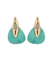 Ettika Turquoise Solstice Turquoise & Cubic Zirconia Drop Earrings
