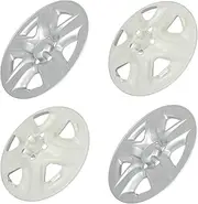 SCTIOO 4pcs Set of 17-Inch Silver Hubcaps can be Easily Installed on Car Truck SUV,Suitable for a Variety of Models,Beautiful and Rust-Proof