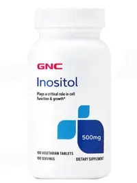 在飛比找Yahoo!奇摩拍賣優惠-美國 GNC Inositol 健安喜 肌醇 500mg 1