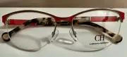 CAROLINA HERRERA OPTICAL FRAME MOD VHE079 RED 53-16-140 - NEW