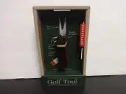 Kikkerland Golf Tool - divot & spike tool, club & ball brush, ball marker - MIB