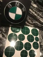 Green White Emblem Overlay Stickers 325i 325is 325iC 328i 328is 328iC M3 For BMW