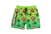 Minecraft Boys Creeper Swim Shorts (Green/Black) - UTNS7514