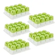 Reusable Seedling Starter Trays - Houseplant Growing Trays - Set of 5 Silicone Houseplant Propagator Pots for Flower Fruit, Gardening Planting Tool
