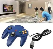 Wired Joystick Controller Gamepad For N64 Controller with USB For PC Mac Controle (Blue)