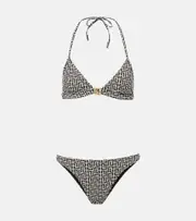 [Balmain] Balmain Monogram bikini UK 10 black