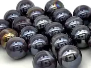 16mm Wizard Bulk Pack 50 Player Glass Mega Marbles (5/8th") Opaque Dark Purple