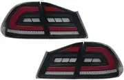 LED Tail Light Compatible With Civic FD1 FD3 Type R 2006-2011 8th Gen Tail Lights(Smoke Red)