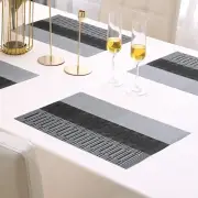 PVC Washable Table Mats for Dining Table 45 x 30 cm, Set of 4 (AR3110)