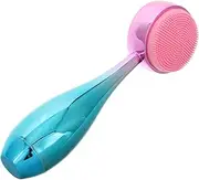 LOORGVEL 3d Bowling Ball Handle Facial Cleansing Brush Pore Brush for Face Gentle Massage and Exfoliation for Smooth Skin