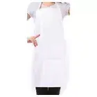 Bib Apron with Pockets Thicken Cotton Polyester Blend Cooking Kitchen8744