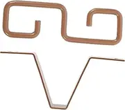 Rain Chain Gutter Hangers Decorative Drain Chain Hook Metal V-Shaped Anchor for Solar Gutters