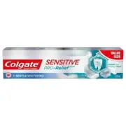 2 x Colgate Sensitive Pro-Relief + Gentle Whitening Toothpaste, 120 mL - FRESH