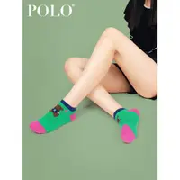 在飛比找ETMall東森購物網優惠-Polo夏款卡通熊個性春季女襪子
