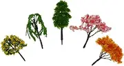 25pcs Micro Landscape Ornament Vines Garden Grass Model Tree Diorama Tree Bases Room Outdoor Simulated Gauge Fake Potted Plant Tiny House Artificial Ferns Terrarium Plastic Flower