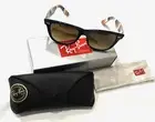 Ray-Ban unisex Original Wayfarer Blue stripe Sunglasses RB2140 132 - retail $485