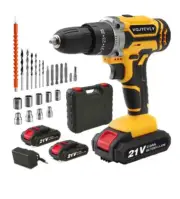 VQJTCVLY Cordless Drill, 21V Power Drill Set with 2Ah Battery, 3/8"Keyless Chuck