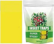 Sticky Gnat Traps - Double-Sided Gnat Sticky Board,Yellow Sticky Traps for Gnats, Efficient Gnat Traps for House Indoor and Outdoor Use